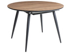 Extending Dining Table SENIAC Brown 110/150 cm 112 cm