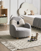 Kids Armchair Koala HERVIK Fabric Grey