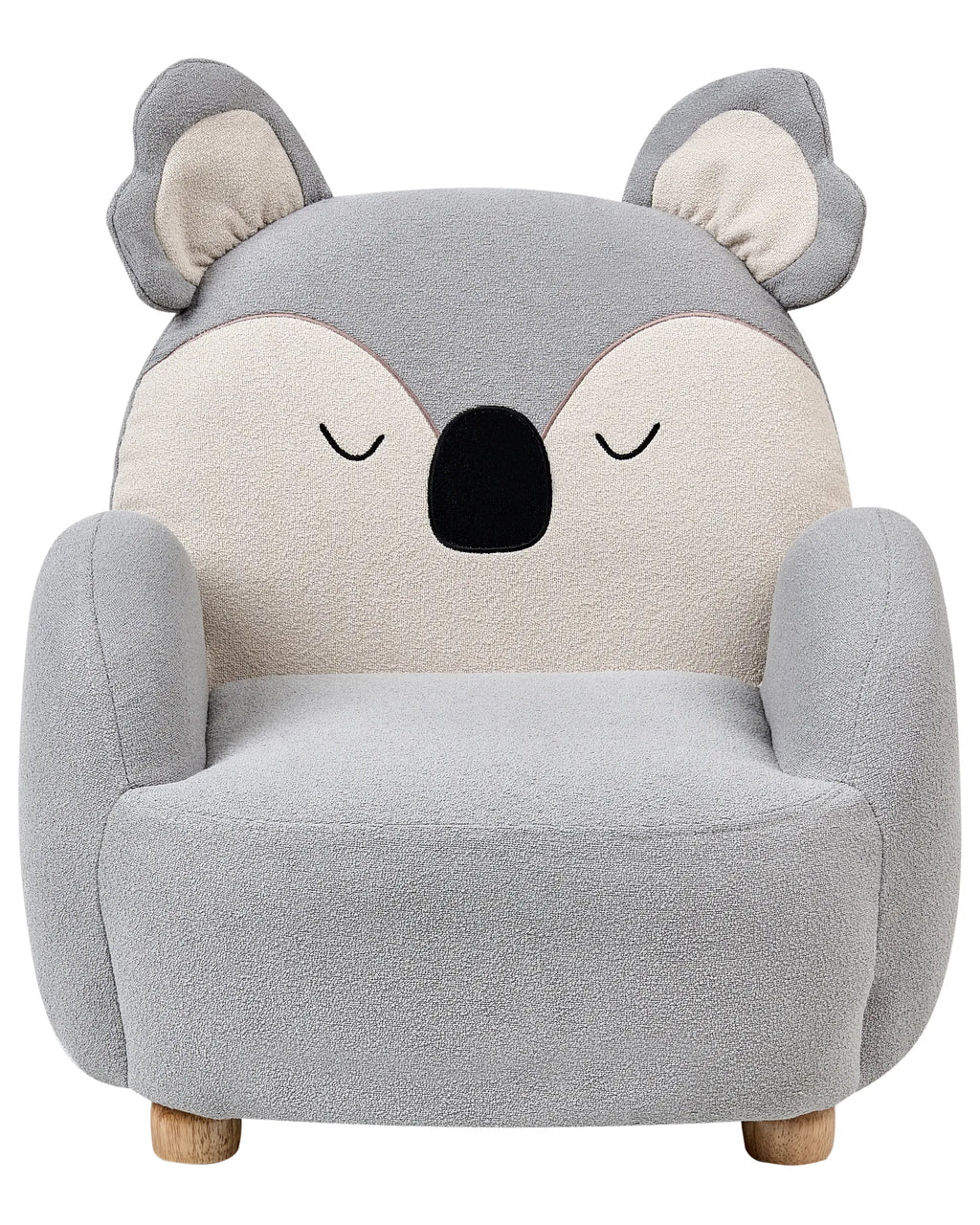 Kids Armchair Koala HERVIK Fabric Grey
