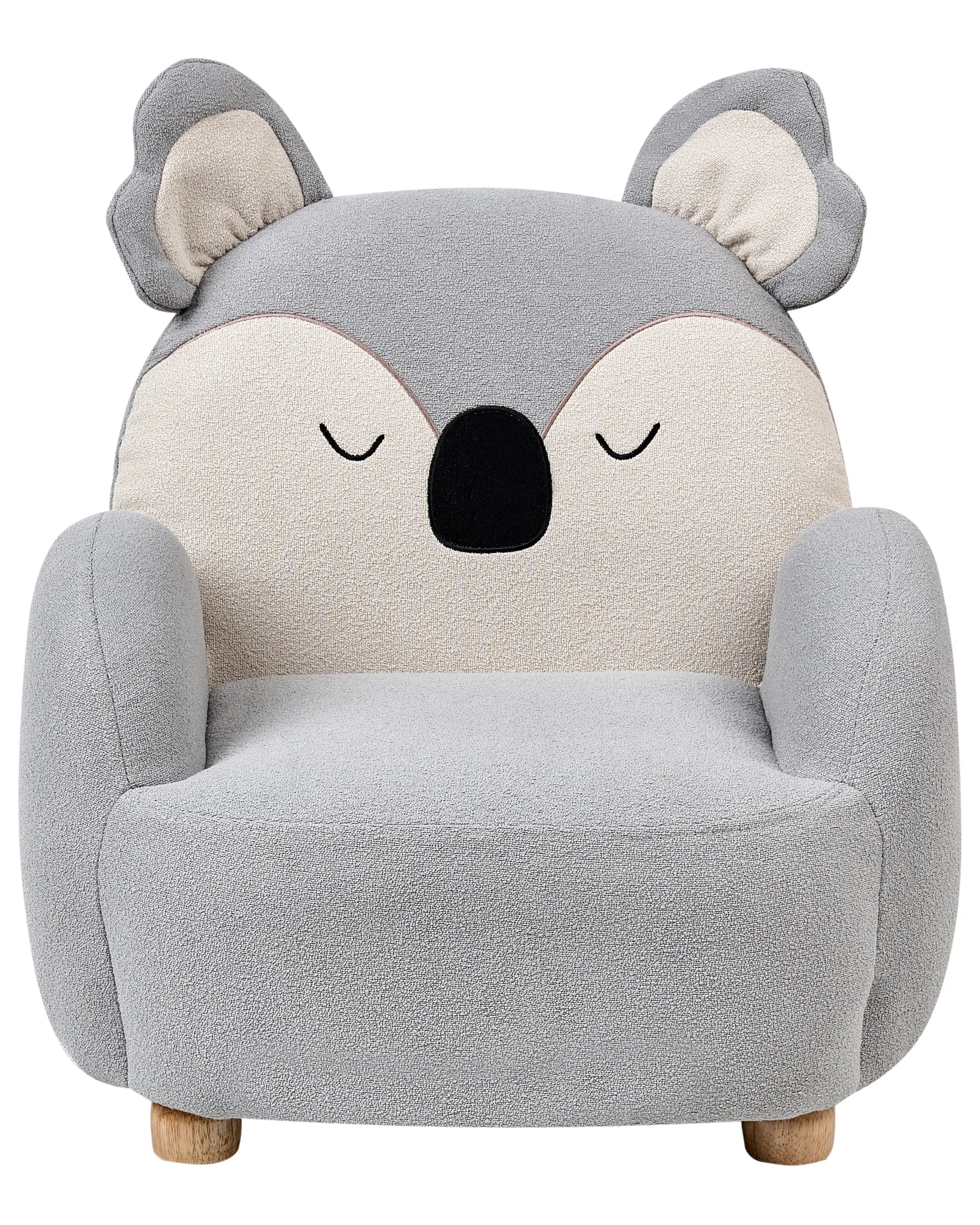 Kids Armchair Koala HERVIK Fabric Grey