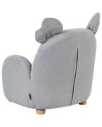 Kids Armchair Koala HERVIK Fabric Grey