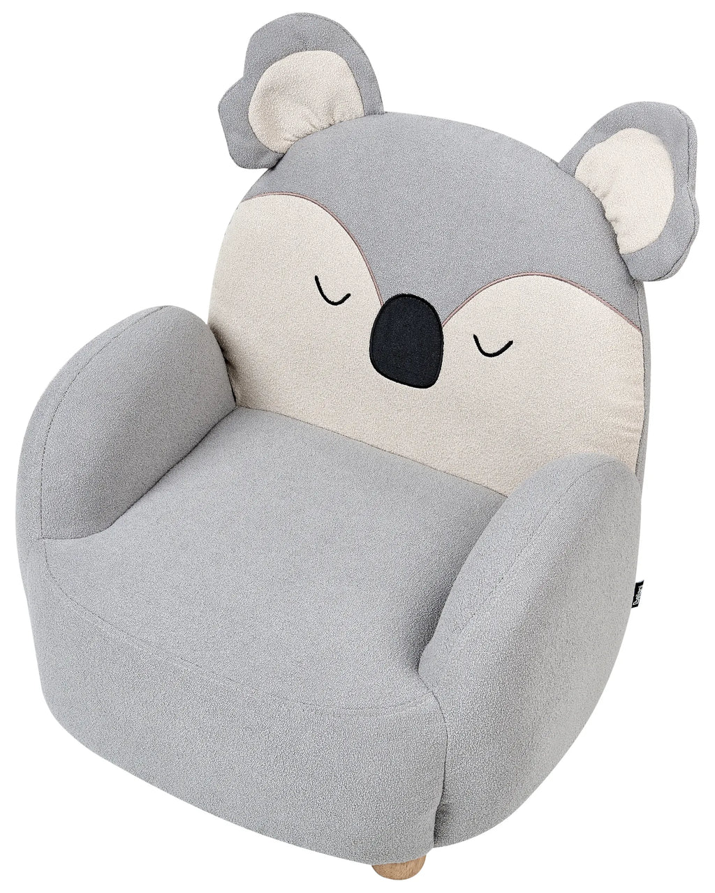 Kids Armchair Koala HERVIK Fabric Grey