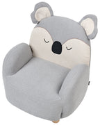 Kids Armchair Koala HERVIK Fabric Grey