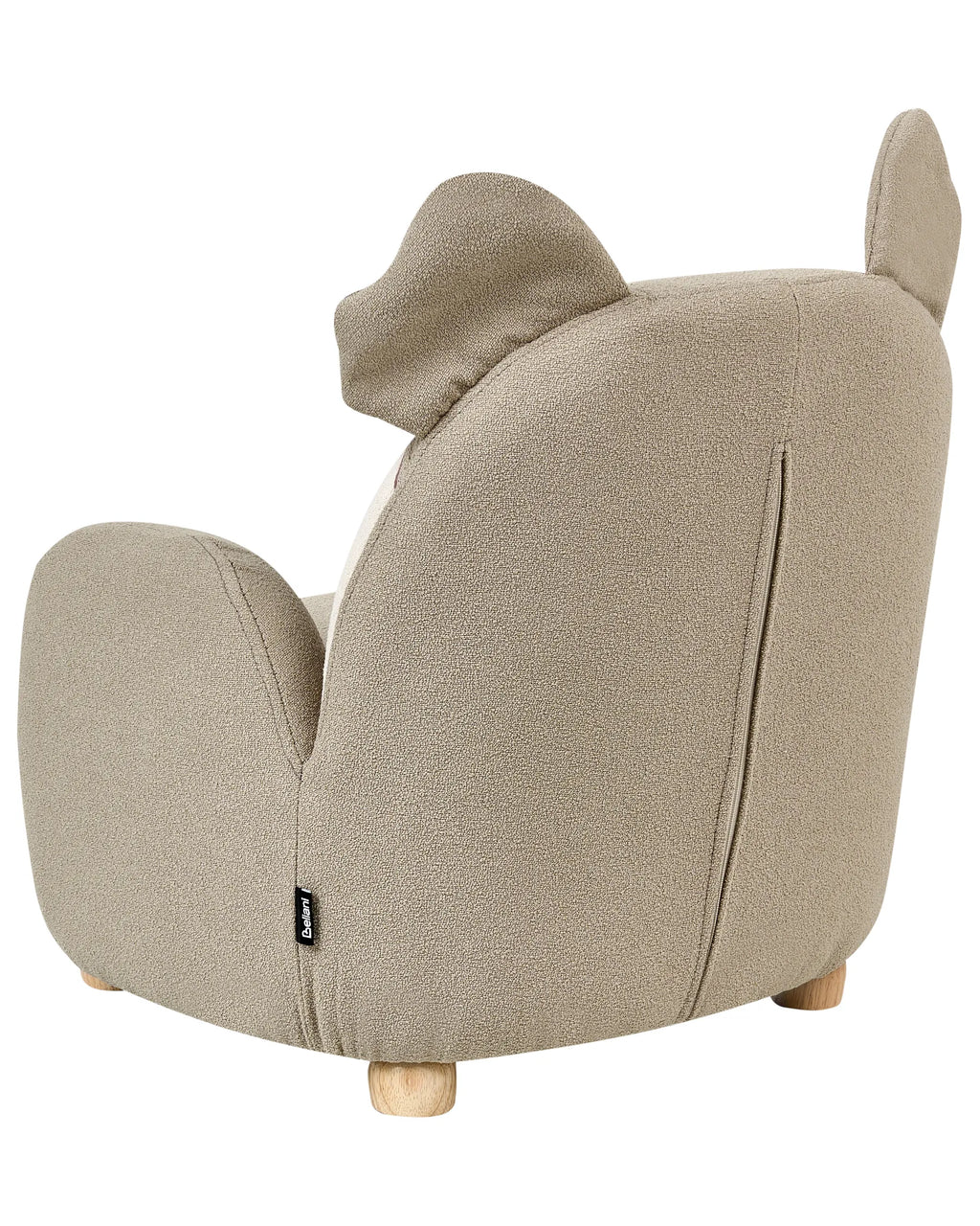 Kids Armchair Koala HERVIK Fabric Taupe