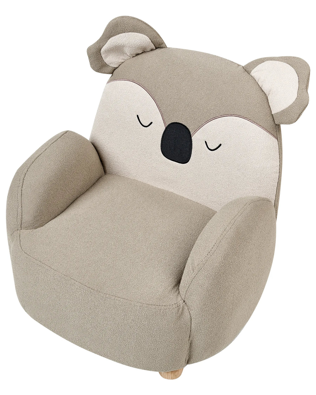 Kids Armchair Koala HERVIK Fabric Taupe