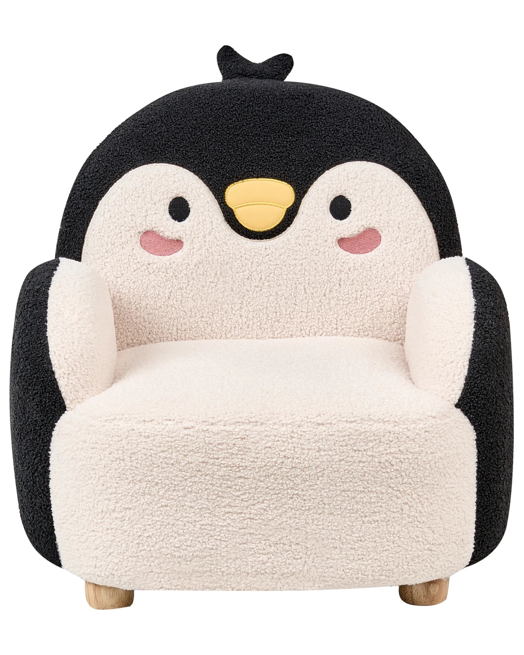 Kids Armchair Penguin FYN Boucle Black