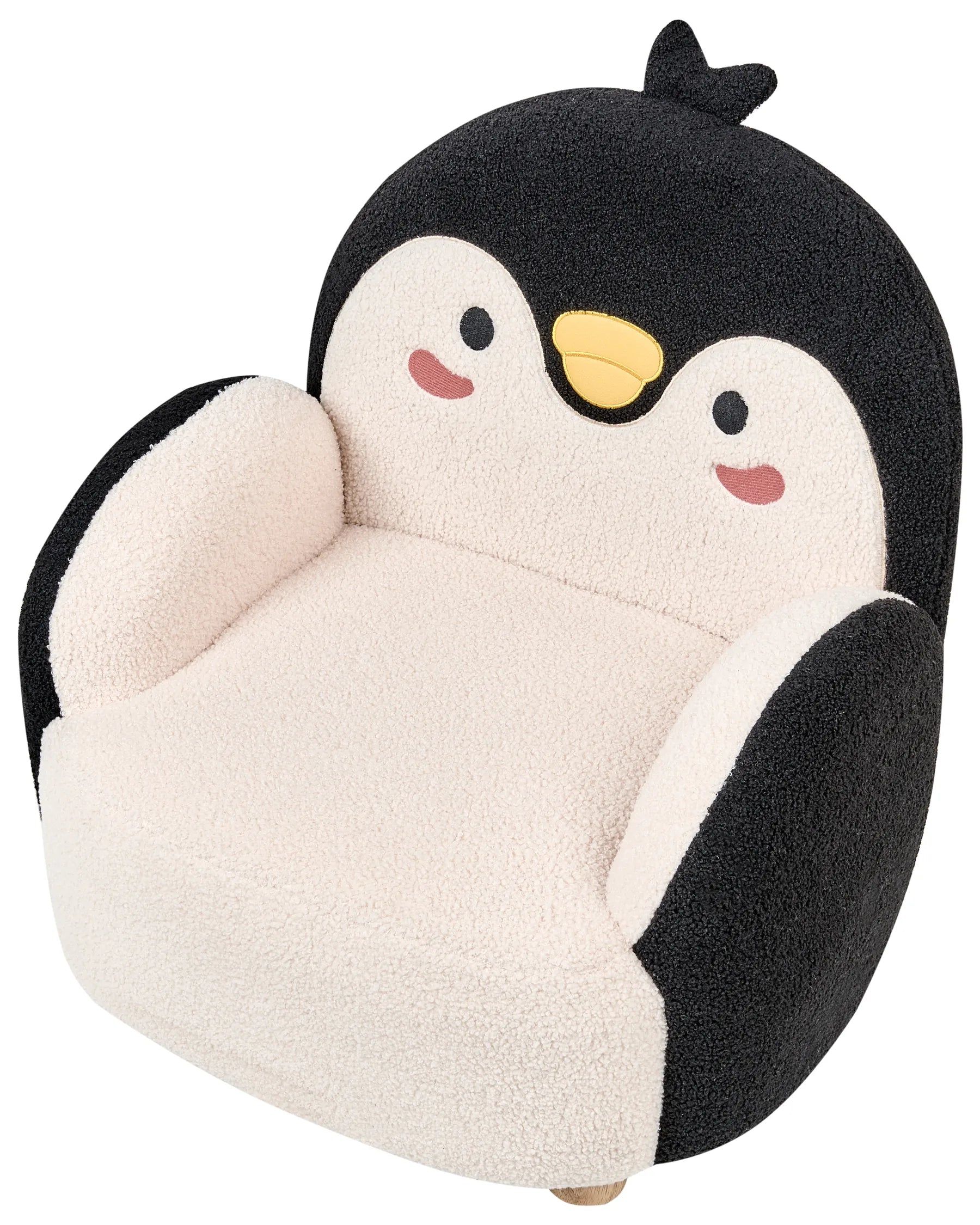 Kids Armchair Penguin FYN Boucle Black