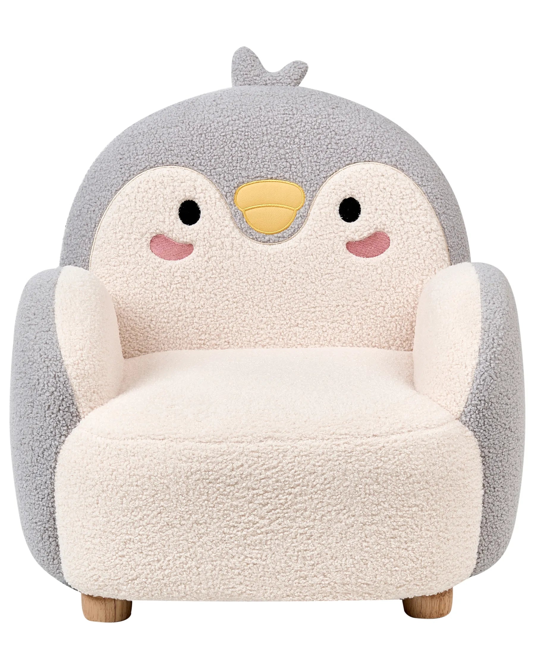 Kids Armchair Penguin FYN Boucle Grey