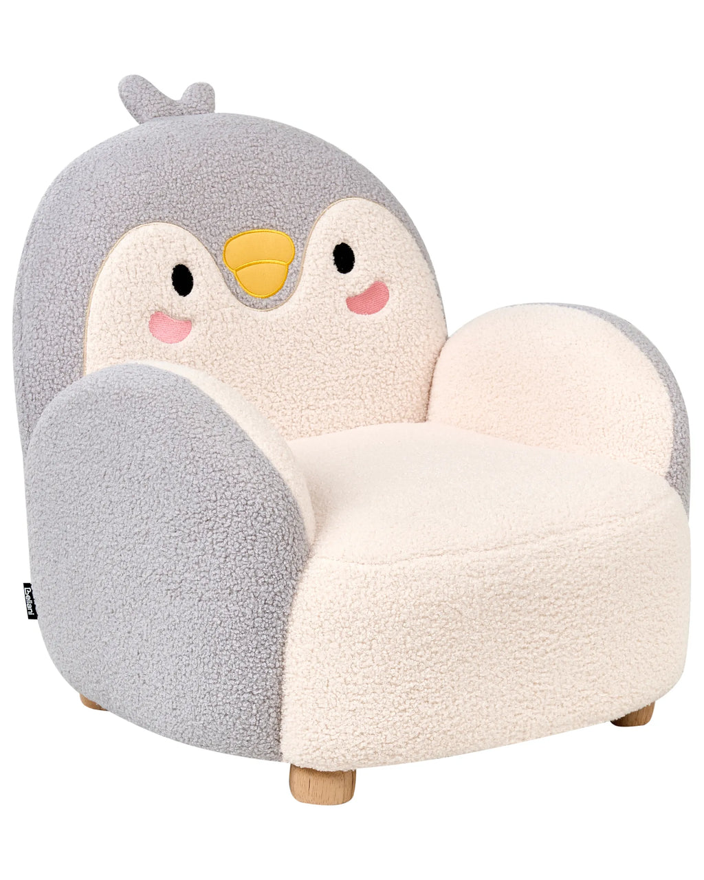 Kids Armchair Penguin FYN Boucle Grey