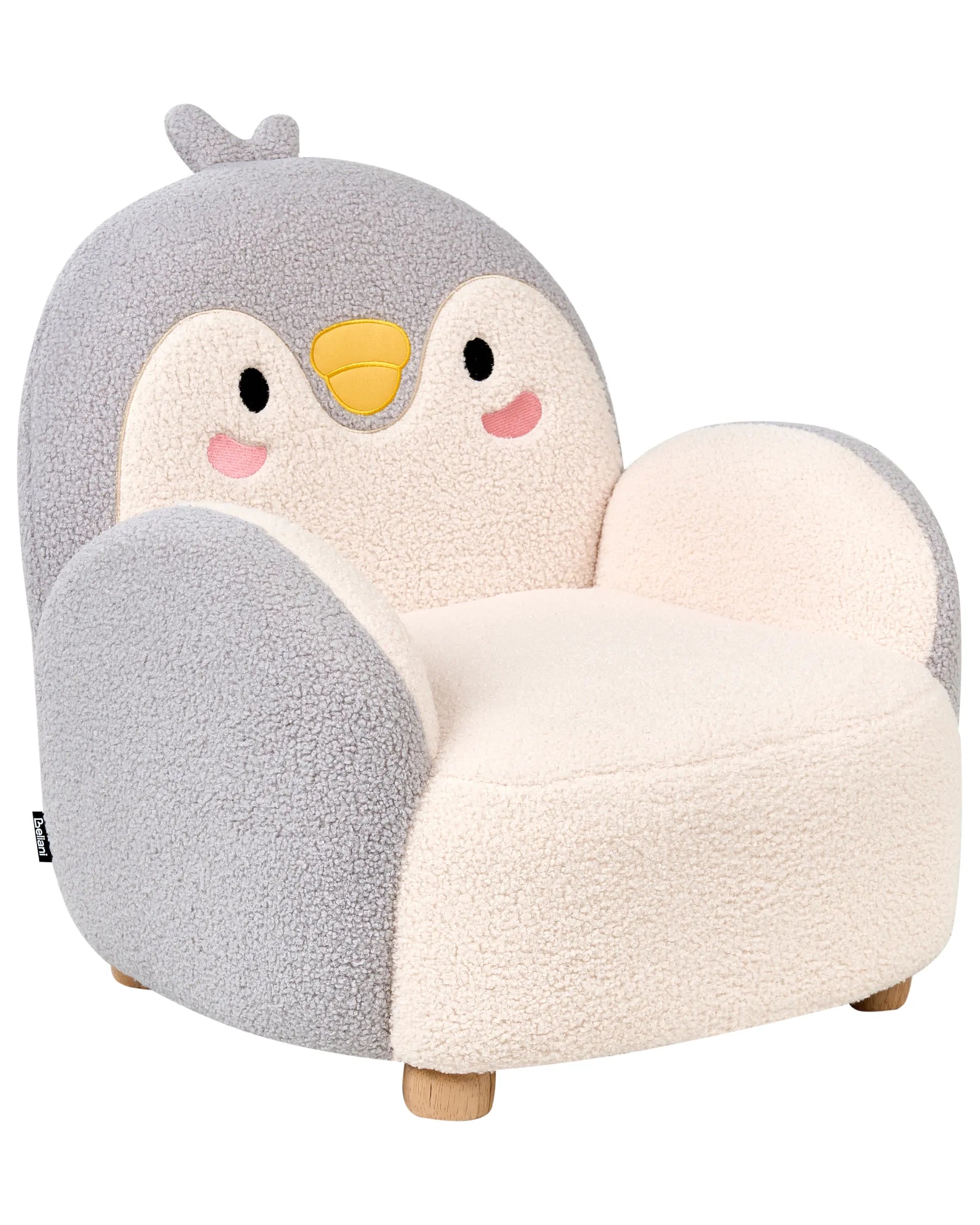 Kids Armchair Penguin FYN Boucle Grey