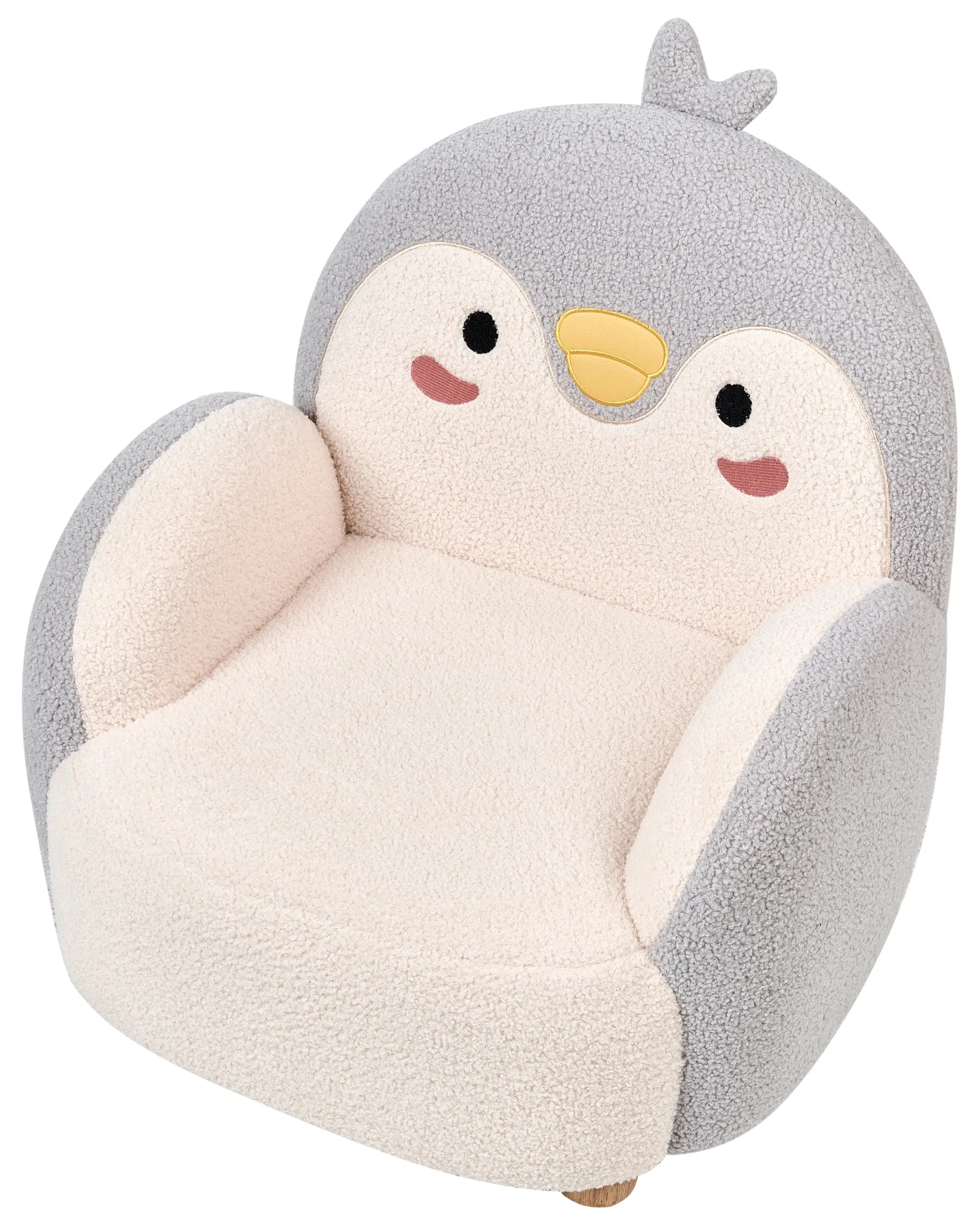 Kids Armchair Penguin FYN Boucle Grey
