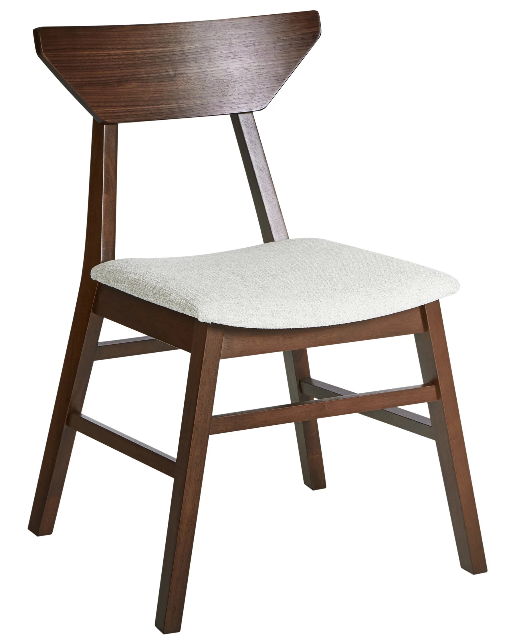 Set of 2 Dining Chairs HOPKINS Wood Dark Brown