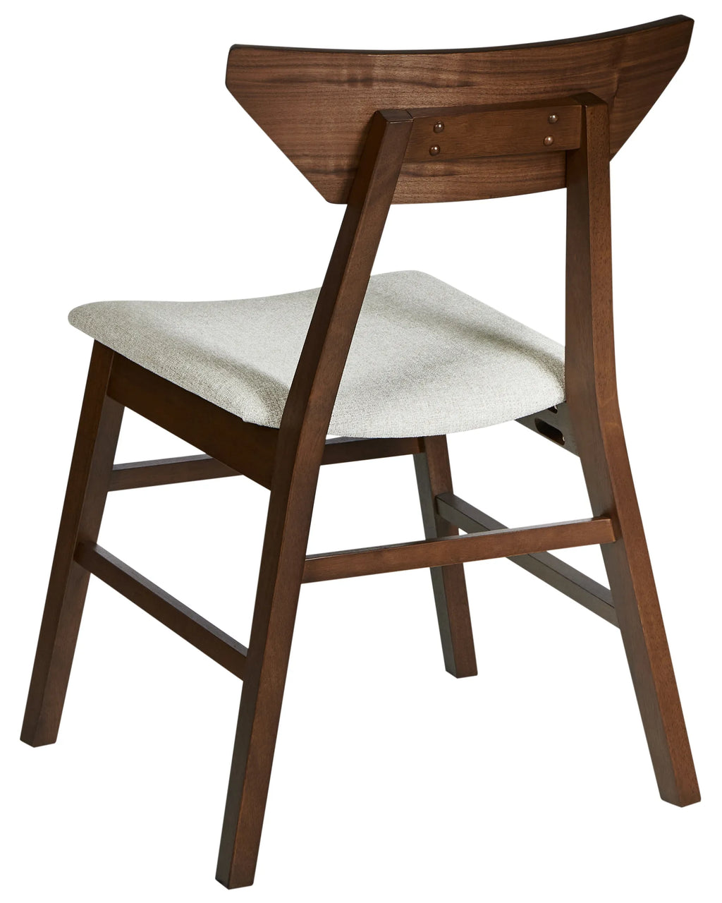 Set of 2 Dining Chairs HOPKINS Wood Dark Brown