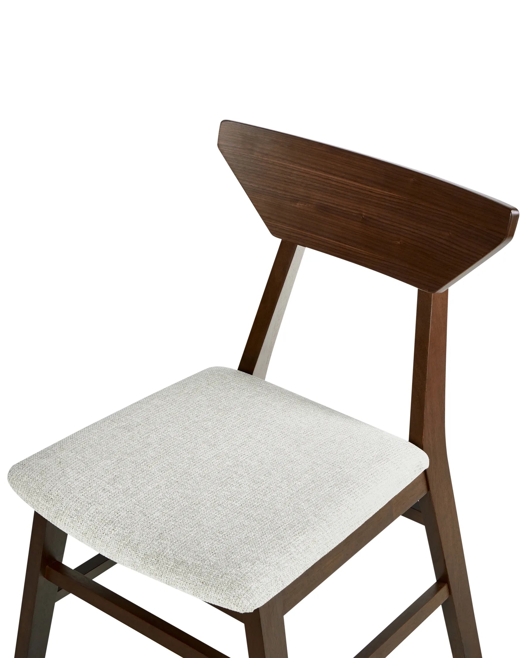 Set of 2 Dining Chairs HOPKINS Wood Dark Brown