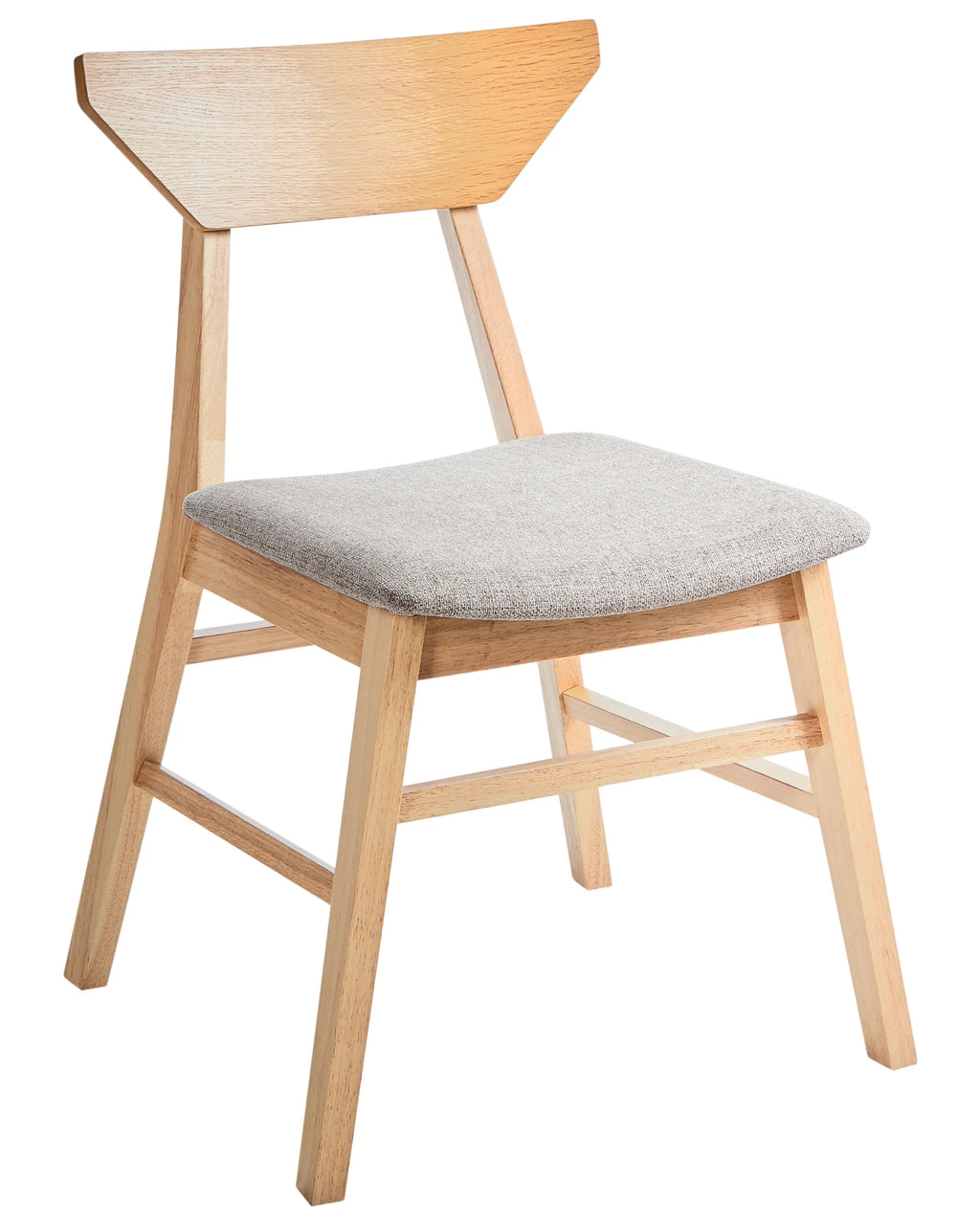Set of 2 Dining Chairs HOPKINS Wood Light Brown