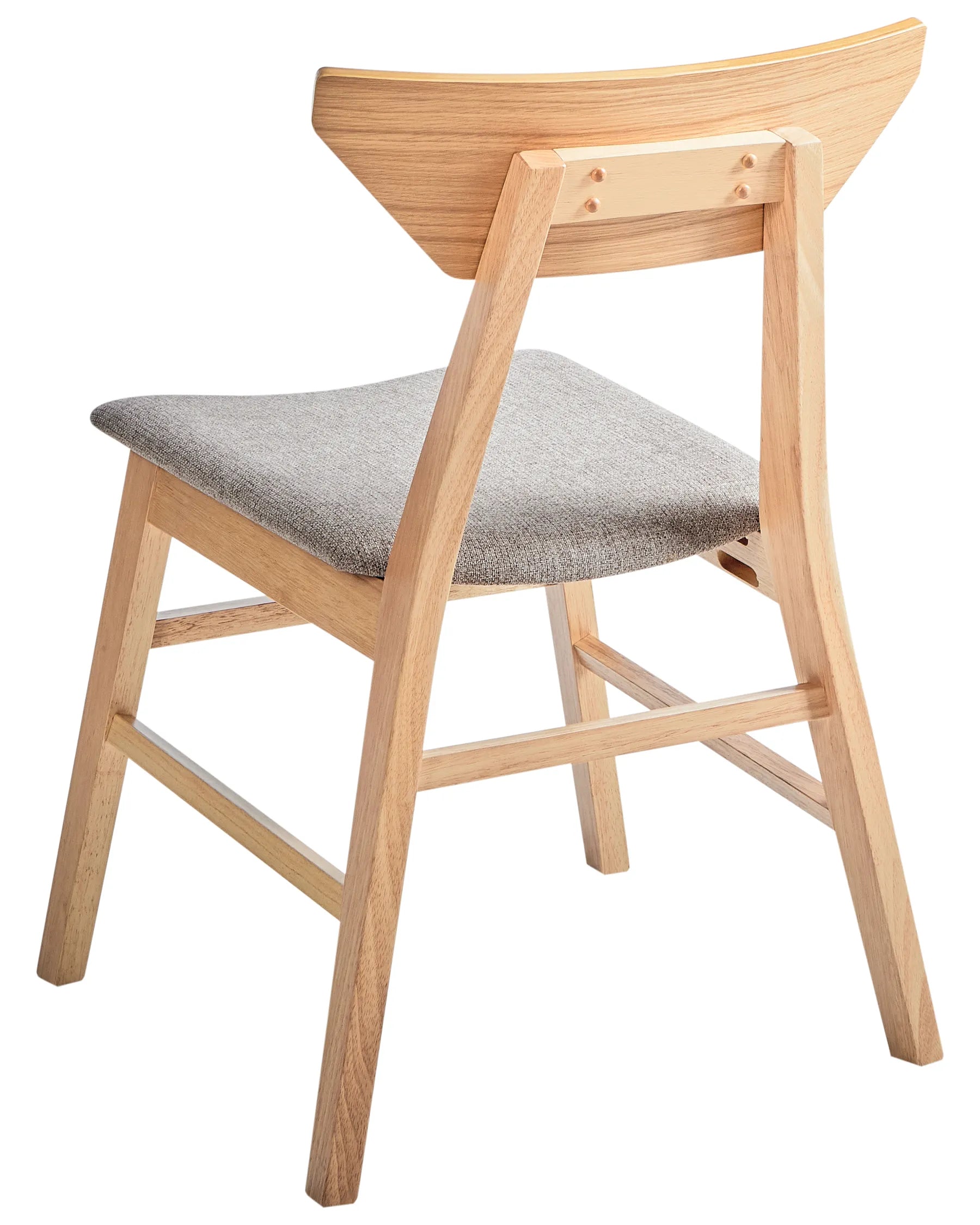 Set of 2 Dining Chairs HOPKINS Wood Light Brown