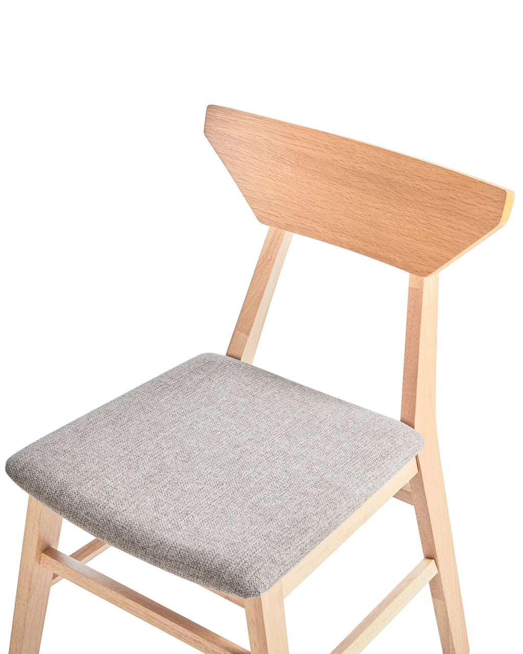 Set of 2 Dining Chairs HOPKINS Wood Light Brown