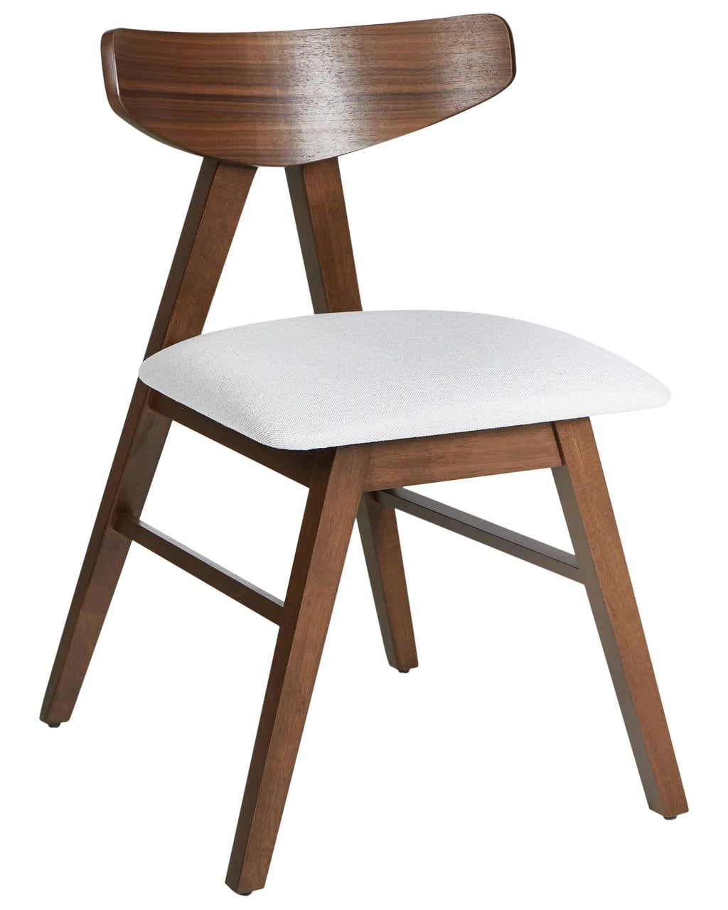 Set of 2 Dining Chairs LACOTA Wood Dark Brown/ Grey