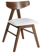 Set of 2 Dining Chairs LACOTA Wood Dark Brown/ Grey