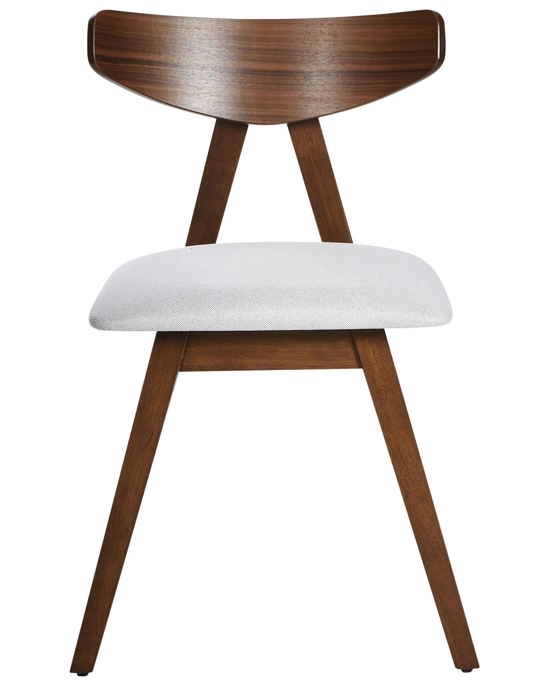 Set of 2 Dining Chairs LACOTA Wood Dark Brown/ Grey