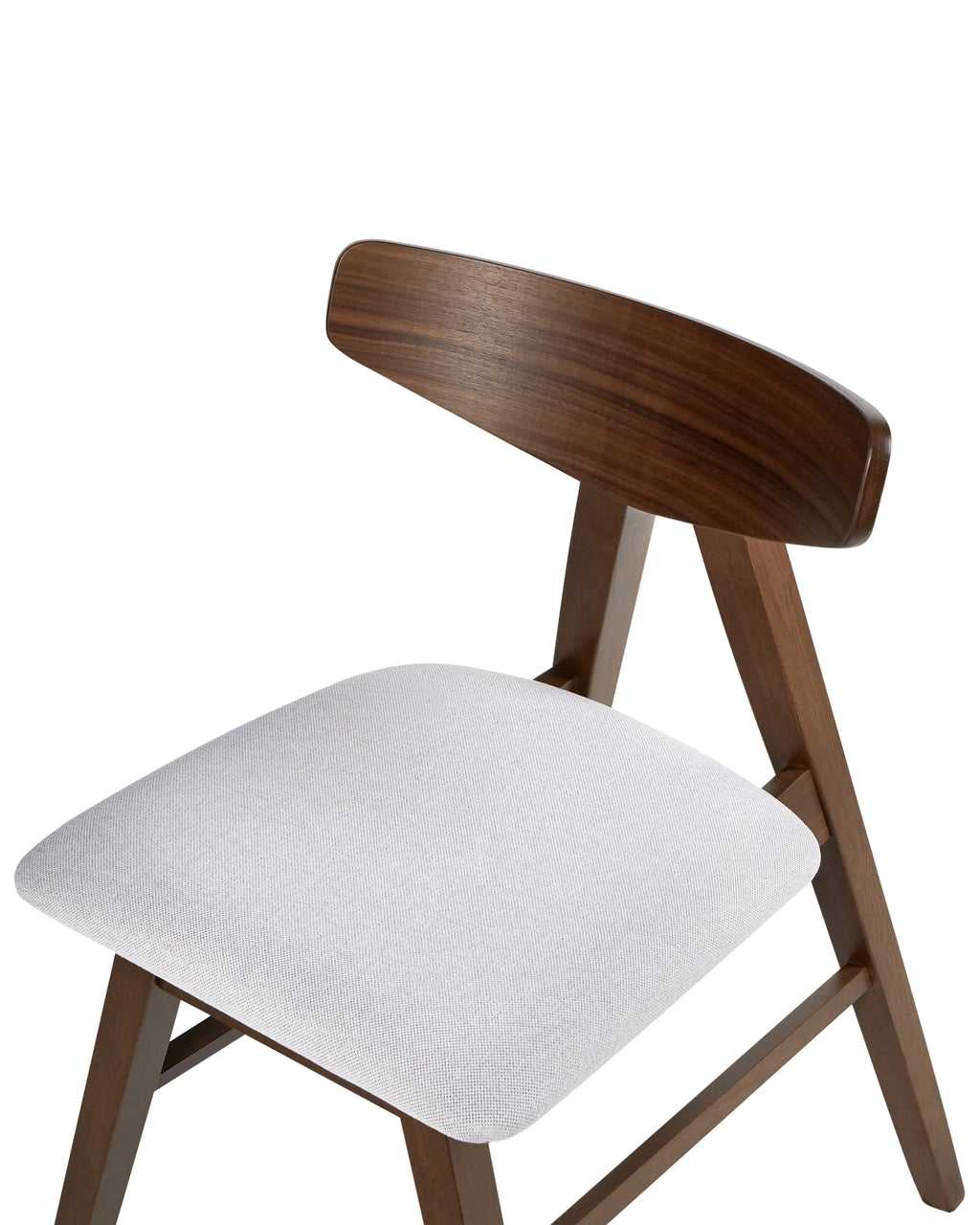 Set of 2 Dining Chairs LACOTA Wood Dark Brown/ Grey
