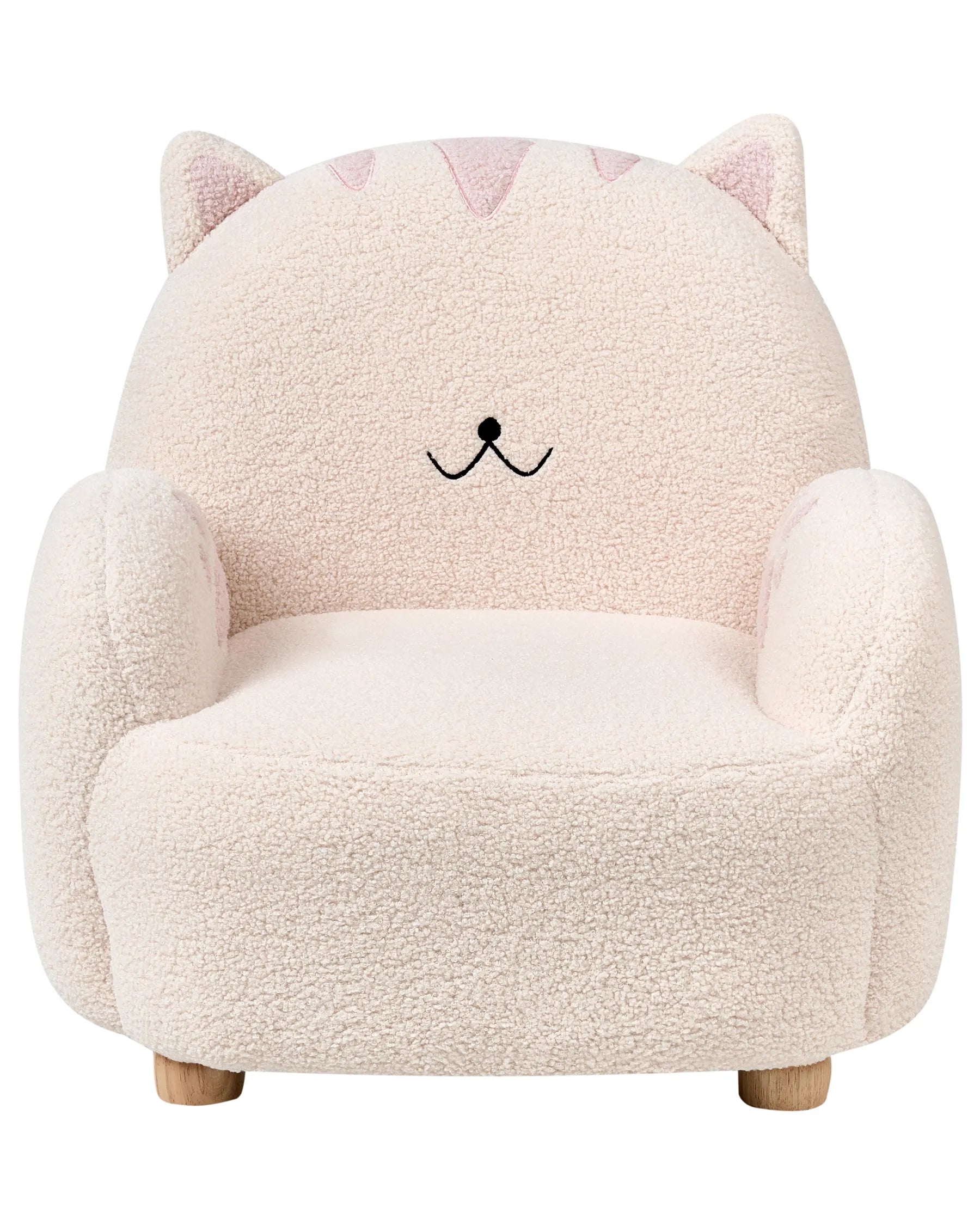 Kids Armchair Cat ZOAR Boucle Off-White