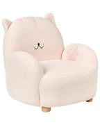 Kids Armchair Cat ZOAR Boucle Off-White