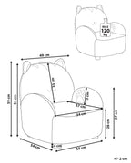 Kids Armchair Cat ZOAR Boucle Off-White