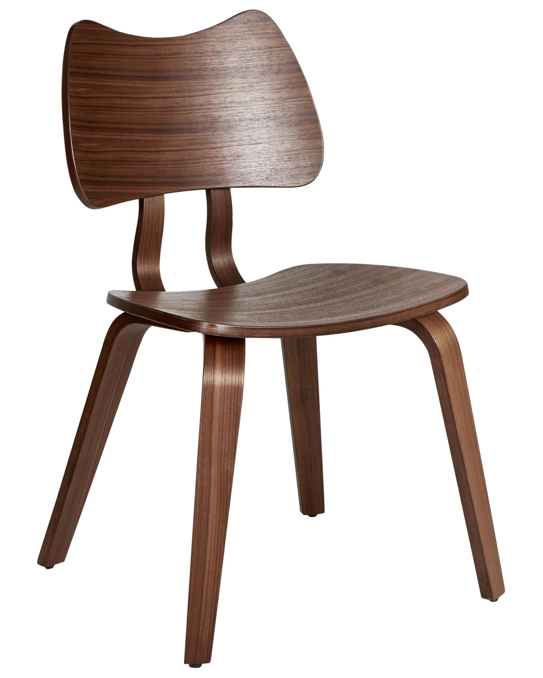 Set of 2 Dining Chairs DIANA Wood Brown