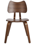 Set of 2 Dining Chairs DIANA Wood Brown