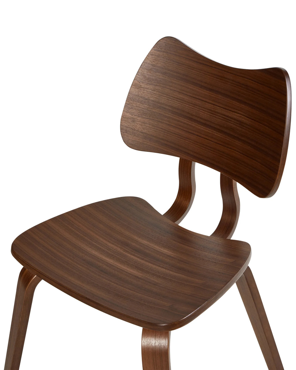 Set of 2 Dining Chairs DIANA Wood Brown