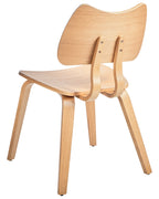 Set of 2 Dining Chairs DIANA Wood Light Brown