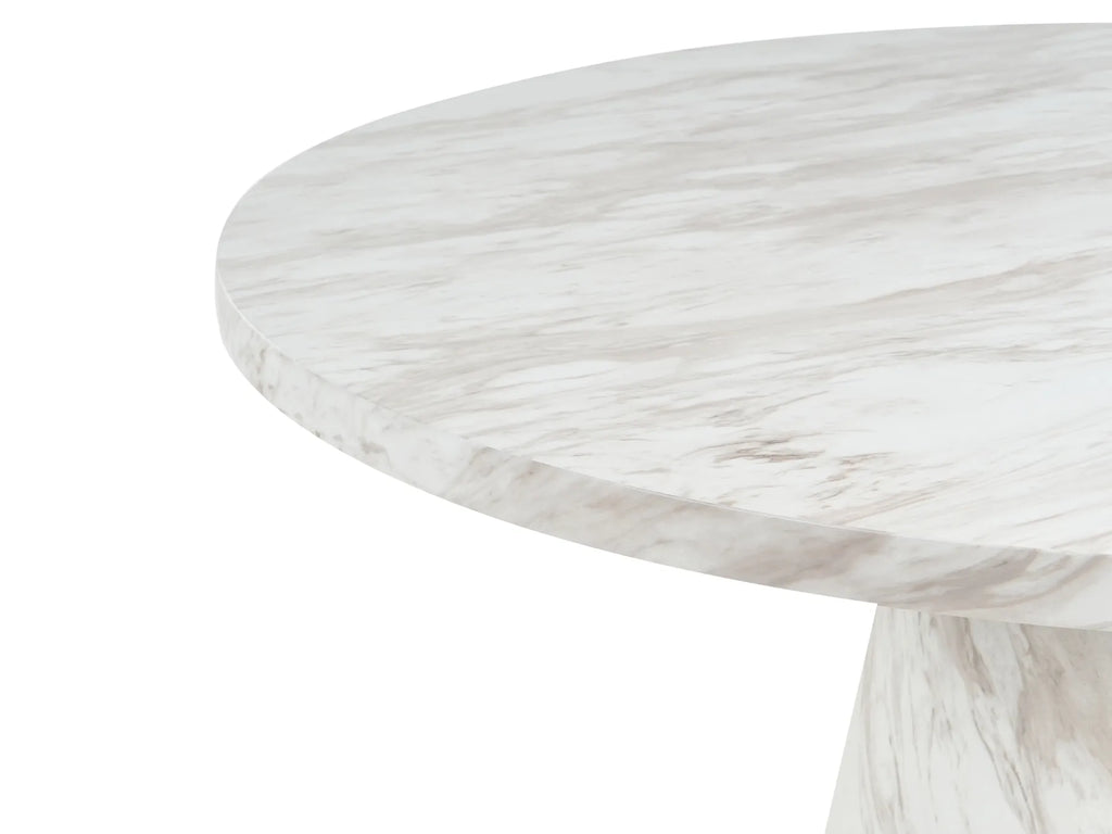 Dining Table MERE White Marble 120 cm 120 cm