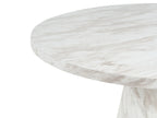 Dining Table MERE White Marble 120 cm 120 cm