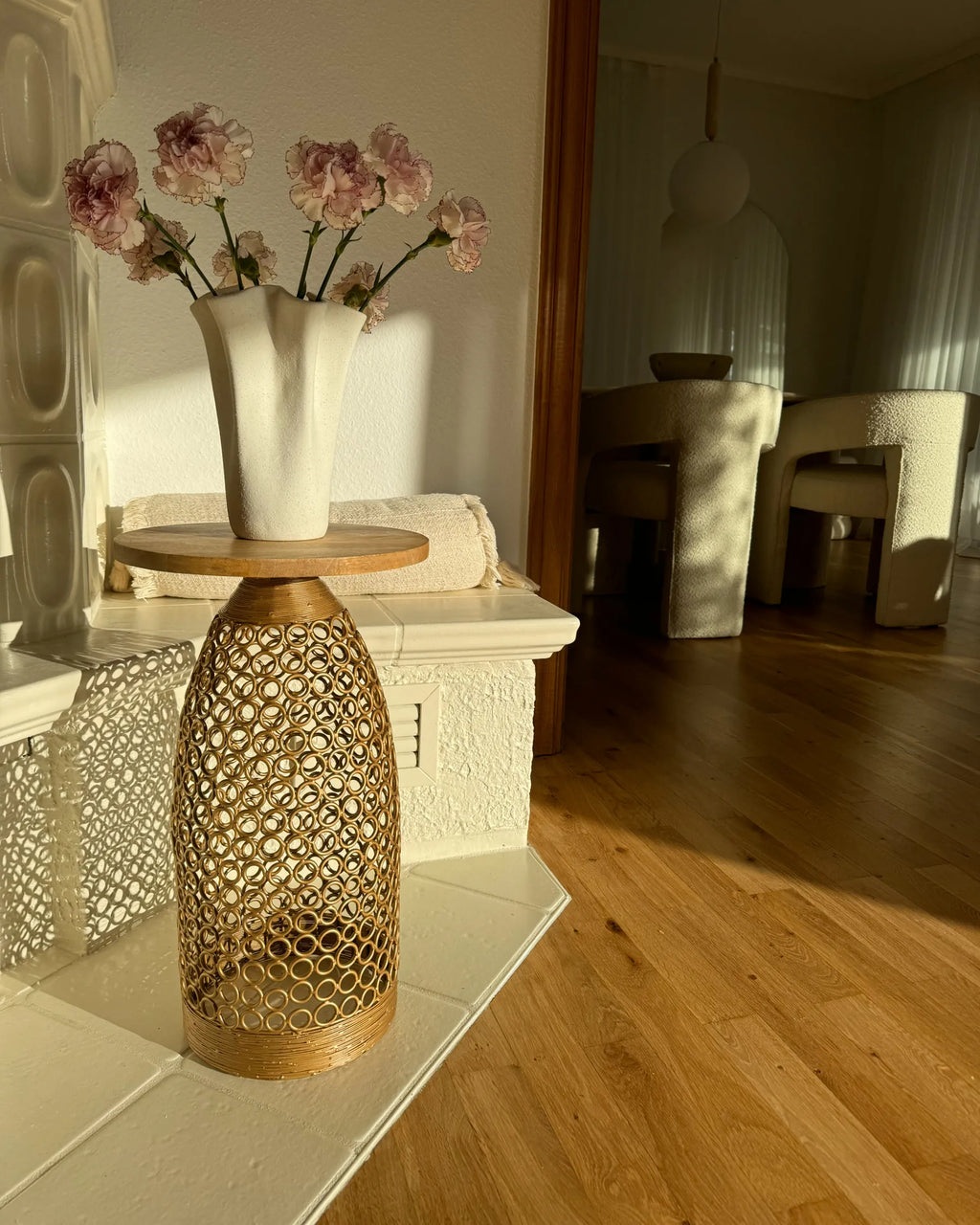 Side Table WAIHI Mango Wood Brown