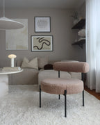Armchair ALPHA Boucle Taupe