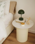 Side Table LEONA Ceramic Light Beige