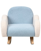 Kids Rocking Chair Cloud SKARE Boucle Light Blue