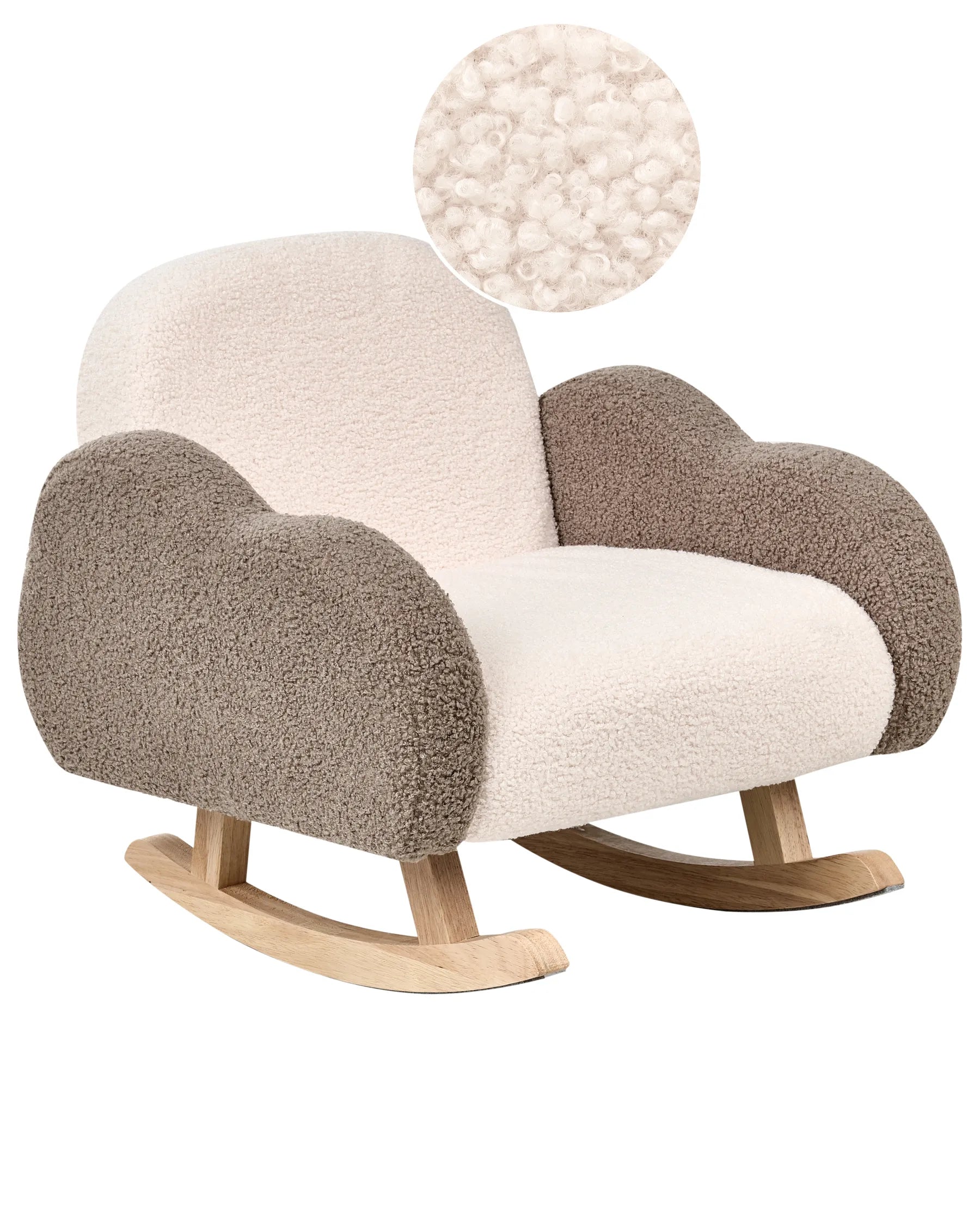 Kids Rocking Chair Cloud SKARE Boucle Beige