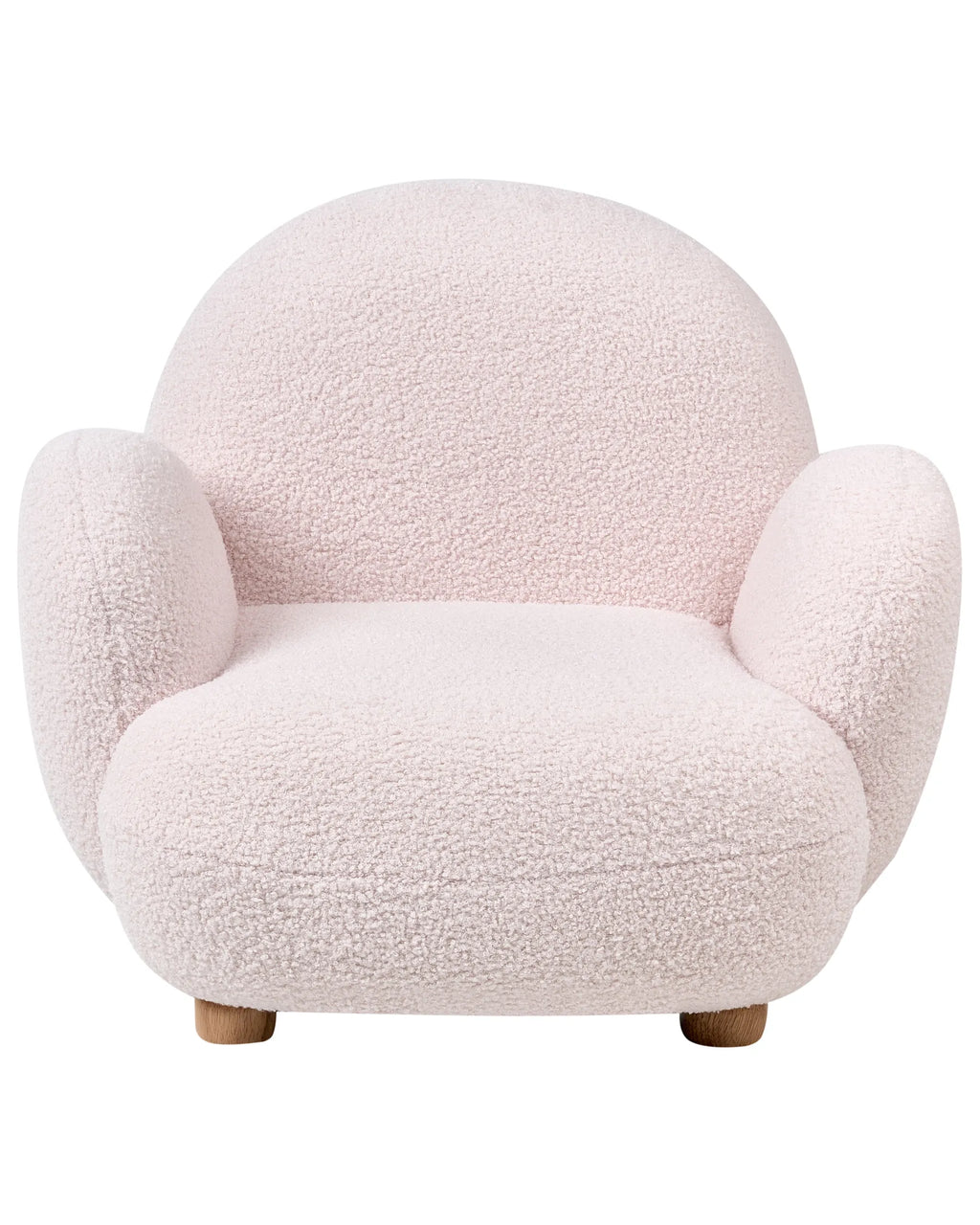 Kids Armchair HEM Boucle Pastel Pink