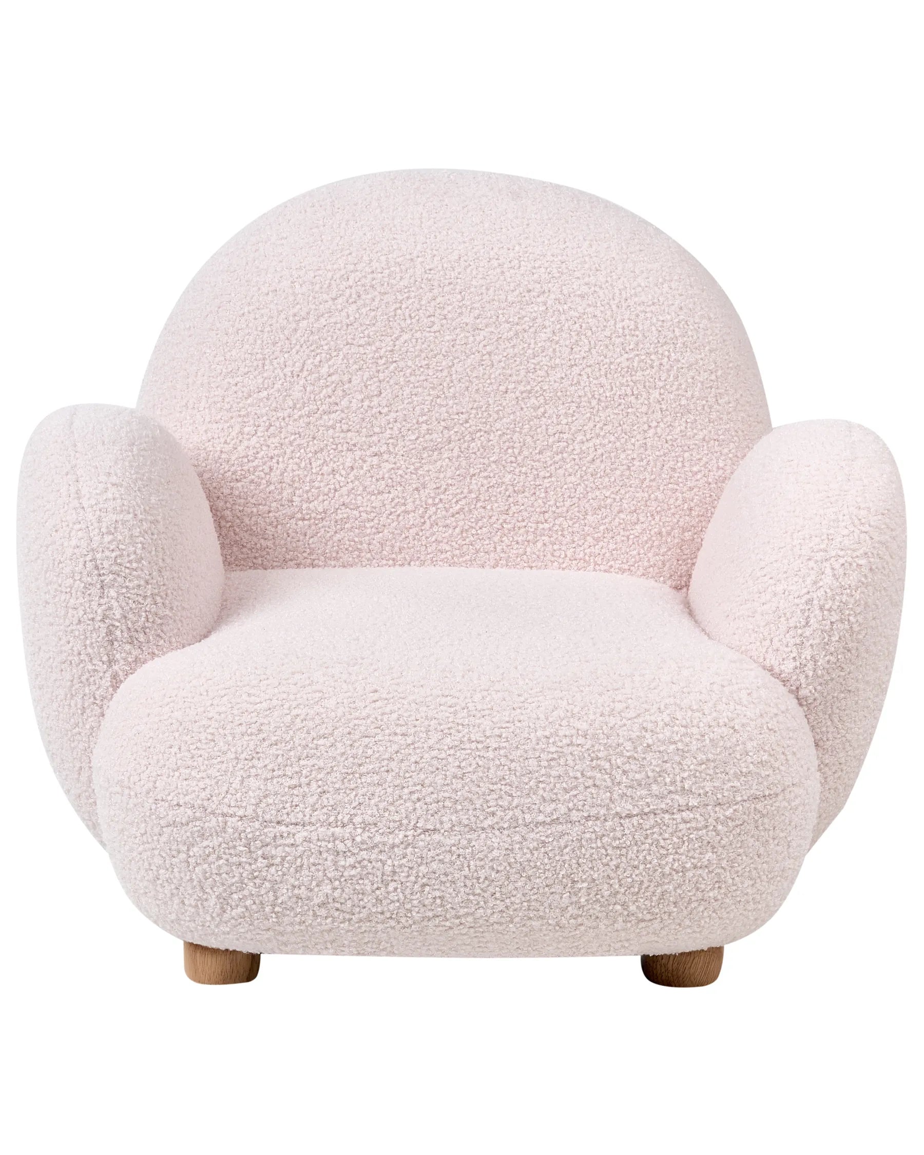 Kids Armchair HEM Boucle Pastel Pink