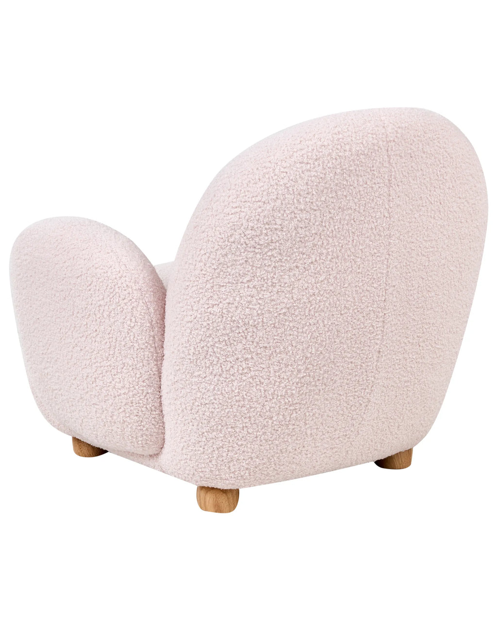 Kids Armchair HEM Boucle Pastel Pink