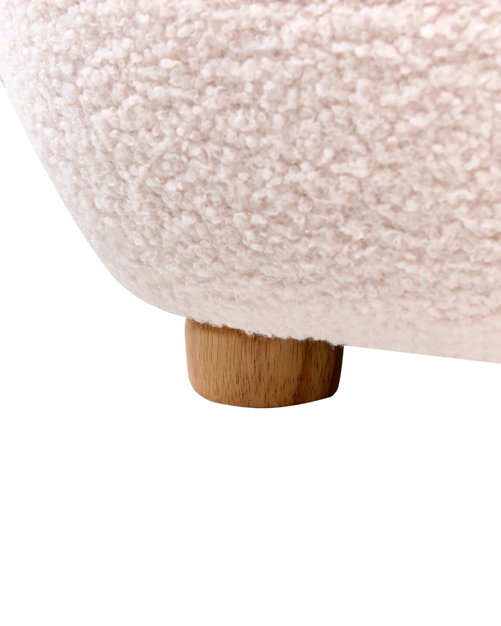 Kids Armchair HEM Boucle Pastel Pink