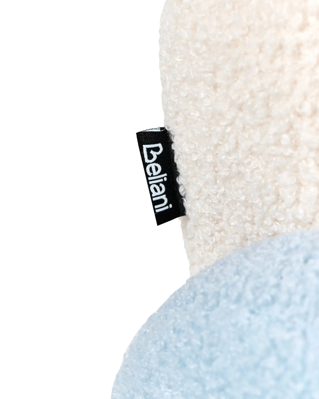 Kids Rocking Chair Rainbow OMBO Boucle Light Blue