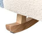 Kids Rocking Chair Rainbow OMBO Boucle Light Blue