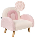 Kids Armchair Rainbow OMBO Boucle Pastel Pink