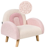 Kids Armchair Rainbow OMBO Boucle Pastel Pink