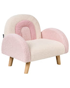Kids Armchair Rainbow OMBO Boucle Pastel Pink
