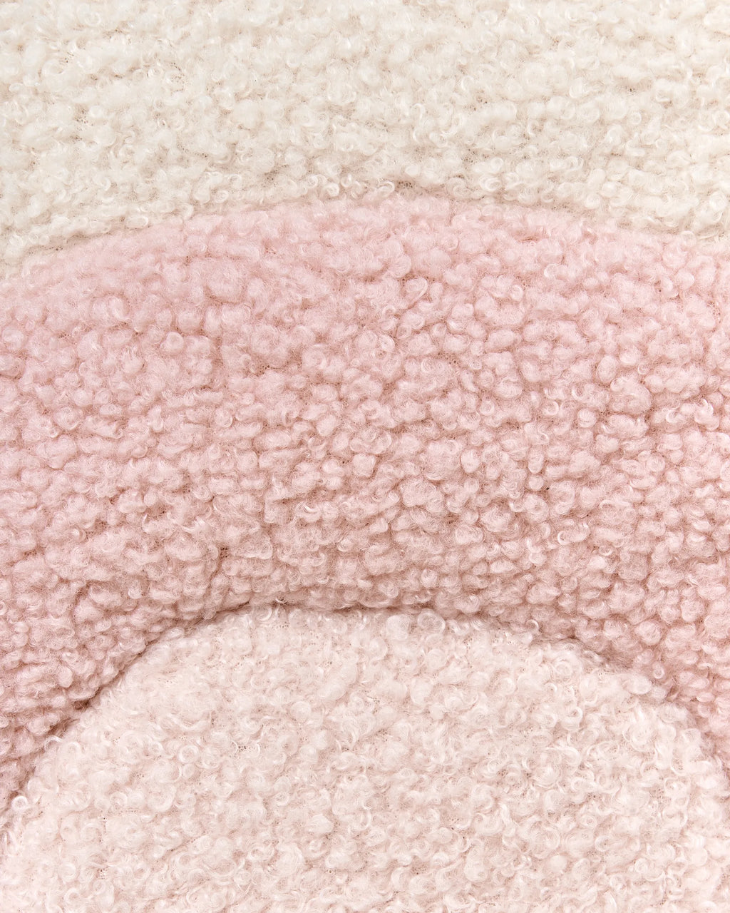 Kids Armchair Rainbow OMBO Boucle Pastel Pink