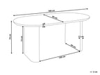 Dining Table MOBERLY White 180 cm 90 cm